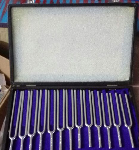 Tuning Fork Set Of 9Pc Unknown Frequency