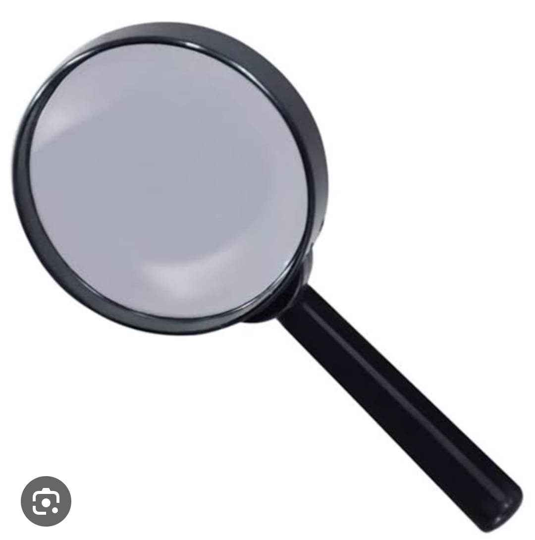 Magnifier Lens with Handle and frame Nickel dia.10cm