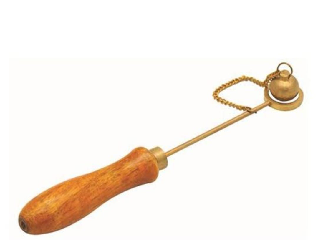 Ring & Ball Brass With Wooden Handle