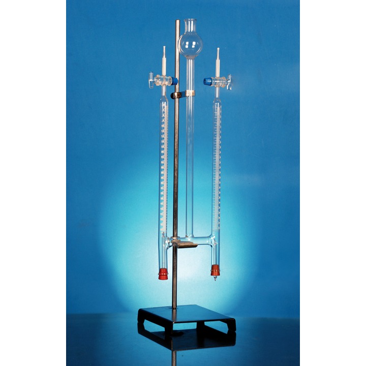 Hoffman Voltameter With Carbom Electrode And Stand