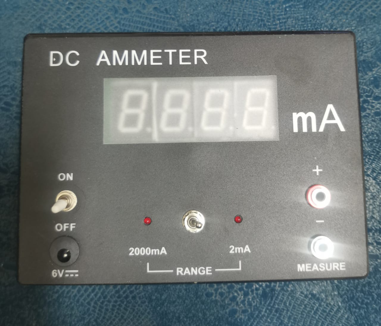 Ammeter Digital 0-2Ma ,0-2000Ma ,6V