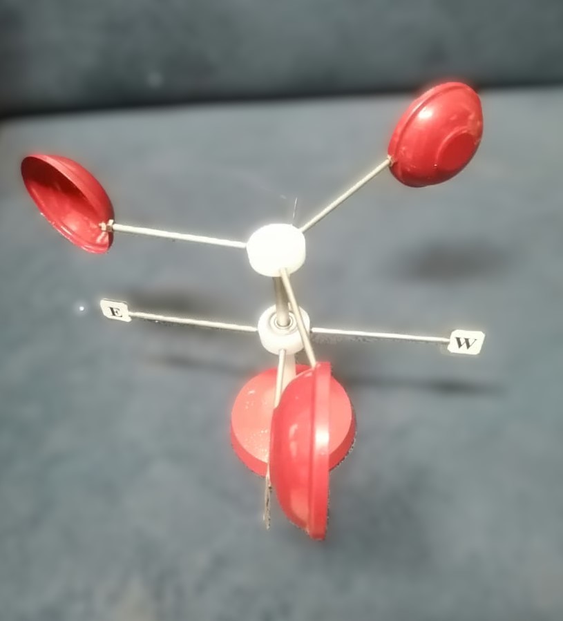 Anomometer Simple With 3 Cups Type